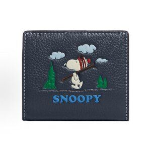 Coach CF251 X Peanuts Snap Wallet With Snoopy cf251